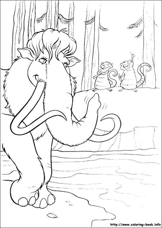 Ice Age coloring picture